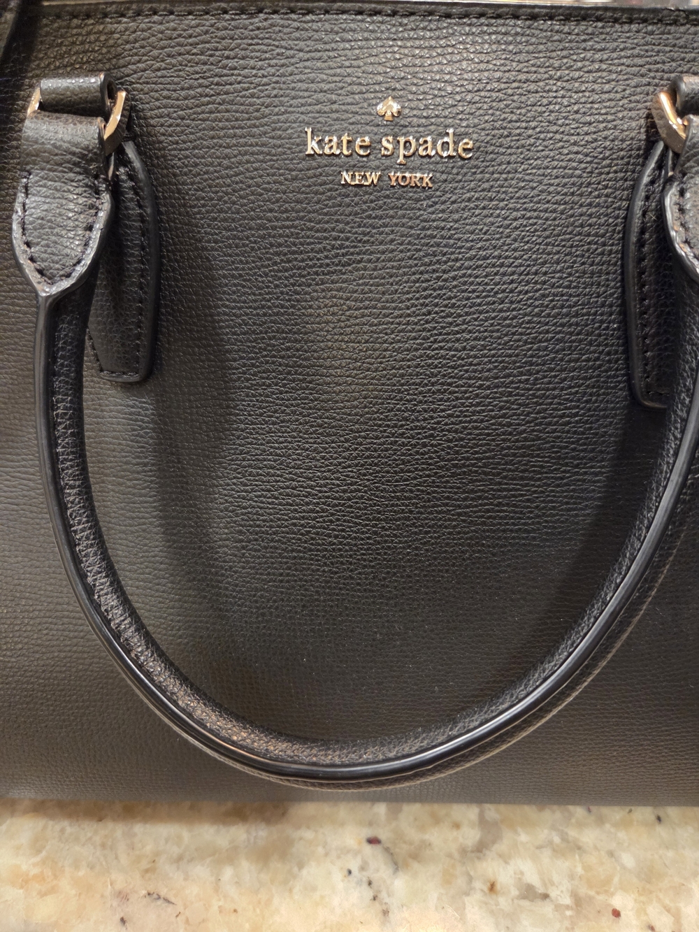 kate spade New York Black Leather Satchel